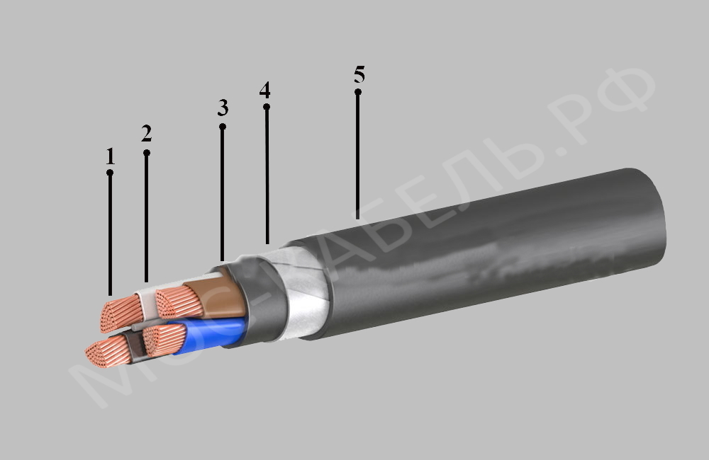 Конструкция кабеля ВБВнг(A)-LS