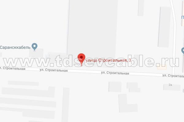 Расположение завода Сарансккабель-Оптика